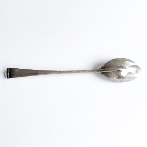 Vintage Silver Serving Fork MCM Serveware Formal Dining Wedding Serving Piece - Picture 9 of 10